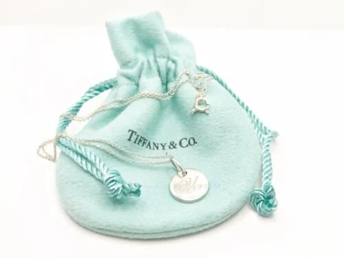 Tiffany initial necklace clearance